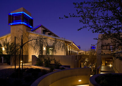 Springs Preserve at night