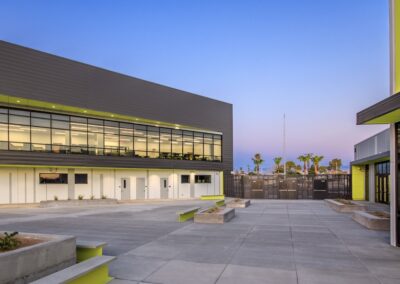 Courtyard inside of Jo Mackey Elementary School