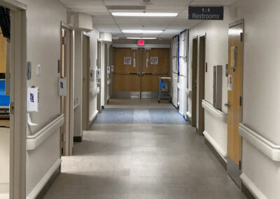 emergency room hallway inside of Sun Rise Hospital Pediatric Emergency Department