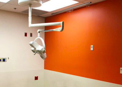 medical exam room inside of Sun Rise Hospital Pediatric Emergency Department