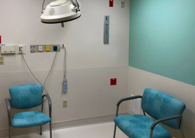 doctor's office inside of Sun Rise Hospital Pediatric Emergency Department