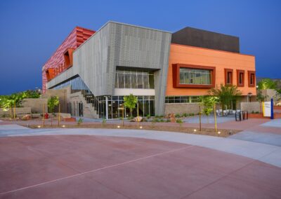 View of the exterior of Betty Engelstad School of Health Sciences, College of Southern Nevada