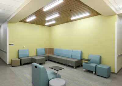 3d mock up of a waiting room in a hospital