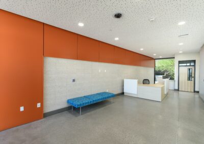 reception area inside of Glen & Ande Christenson School of Education, Nevada State College